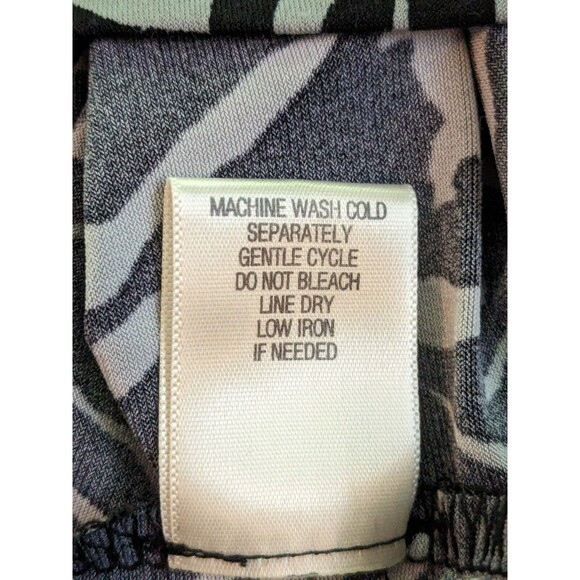 Emma & Michele Jumpsuit Womens M Zebra Print Halter Flared Sleeveless Tie Back - Picture 6 of 13